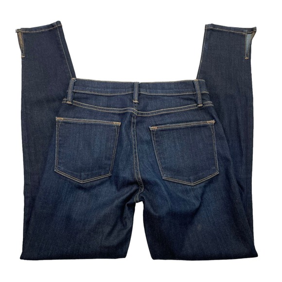 Frame Womens Blue Le High Skinny Mid Rise Pants Jeans Size 24 - Picture 1 of 11